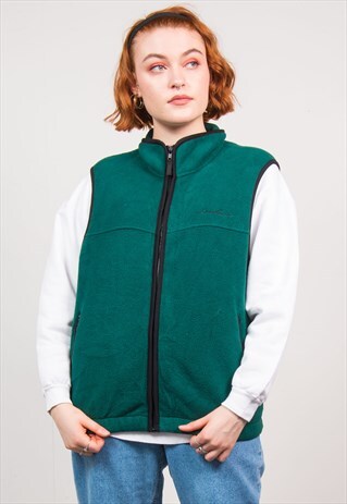 EDDIE BAUER VINTAGE FLEECE GILET JACKET