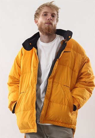 RARE VINTAGE MENS NIKE BIG LOGO PUFFER WINTER JACKET