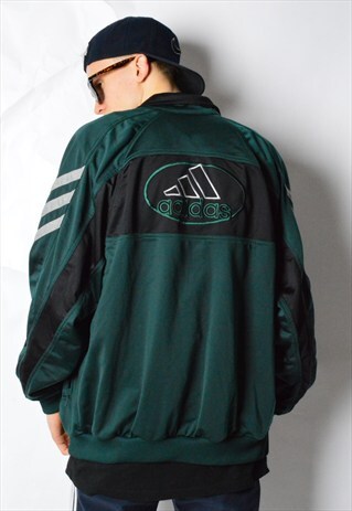 VINTAGE 90S GREEN ADIDAS SPORTS TRACK JACKET