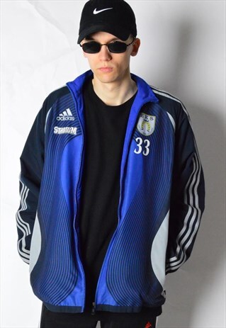 NAVY BLUE ADIDAS TRACK JACKET