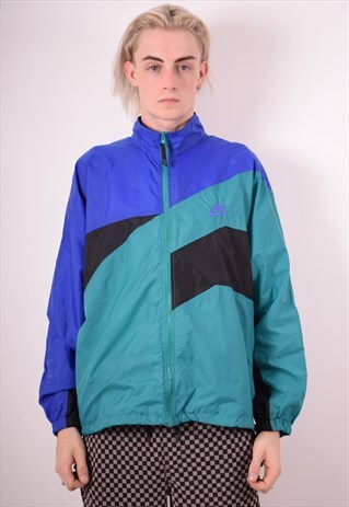 NIKE MENS VINTAGE TRACKSUIT TOP JACKET LARGE MULTI 90S