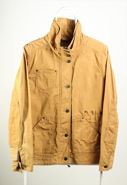 Vintage Eddie Bauer Windbreaker Tarpaulin Jacket Mustard