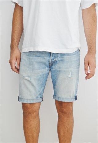 VINTAGE DISTRESSED LEVI'S 501 DENIM SHORTS