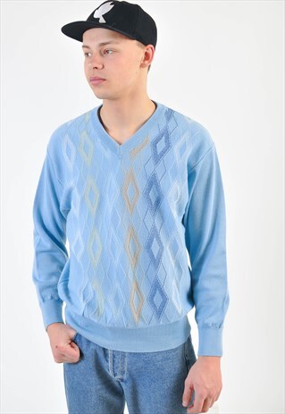 VINTAGE 80S V NECK JUMPER