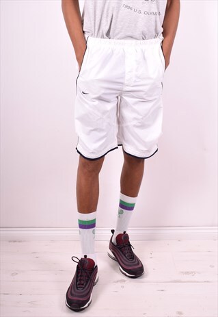 NIKE MENS VINTAGE SHORTS W34 WHITE 90'S