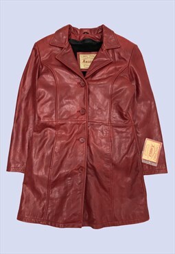 Red Coat Womens UK14 Genuine Leather Mid Length 