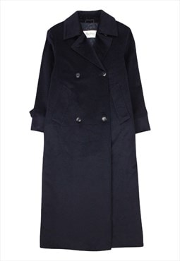 Vintage Max Mara blue wool double breasted Icon coat