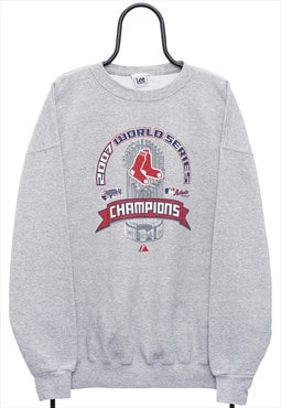 Vintage Lee Boston Red Sox Graphic Grey Sweatshirt Womens