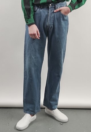VINTAGE 90'S HUGO BOSS SEVENTIES BLUE JEANS