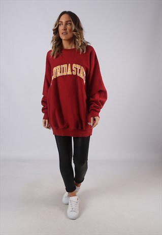 VINTAGE SWEATSHIRT FLORIDA USA OVERSIZED LOGO UK 20 (DL2X)