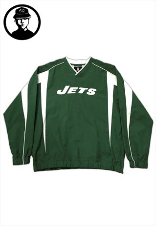VINTAGE NFL NEW YORK JETS TRACK JACKET / WINDBREAKER