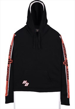 Harley Davidson 90's Pullover Hoodie Large Black