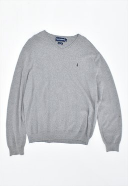 Vintage 90's Polo Ralph Lauren Jumper Sweater Grey