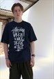 DEADSTOCK 00S STUSSY WALKIN' THE WALK T-SHIRT 