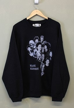 Vintage Black History Sweatshirt Black Pullover With Graphic