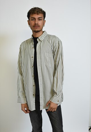 VINTAGE 90S OLIVE GREEN RALPH LAUREN CHAPS SHIRT