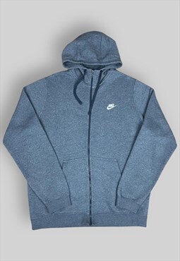 Nike Club Zip Up Hoodie in Grey