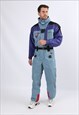 VINTAGE SKI SUIT 90'S DEGRE 7 SNOW SUIT M 38 - 40" (82A)