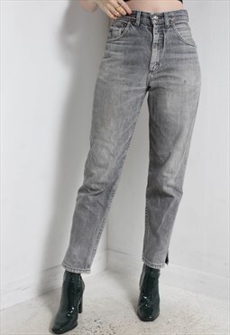 Vintage Lee High Waisted Jeans Grey W28 L31 