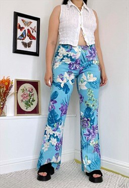 Vintage 90s Floral Trousers