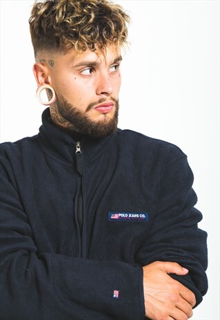 VINTAGE 80S POLO RALPH LAUREN FLEECE SWEATSHIRT / S6064