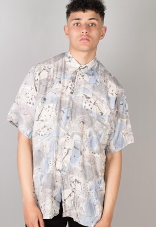 VINTAGE PATTERN SHIRT PTS060