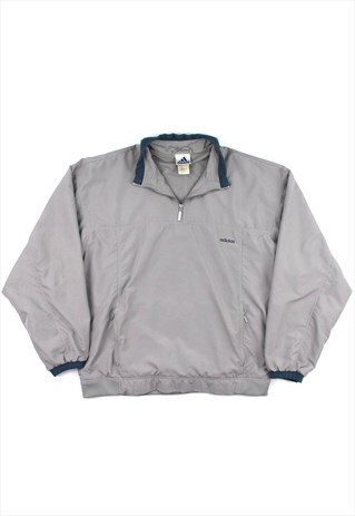ADIDAS LINED QUARTER ZIP, 2000S ADIDAS LABEL