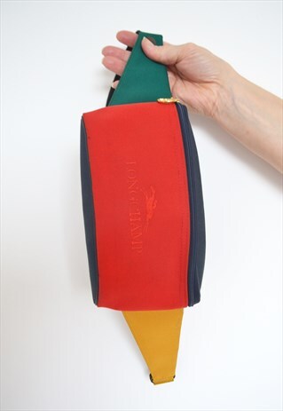 VINTAGE LONGCHAMP BLOC COLOUR BUM BAG