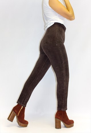 VINTAGE CORDUROY SKI PANTS / TAPERED TROUSERS