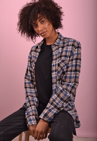 BLUE CHECK FLANNEL SHIRT GRS1088