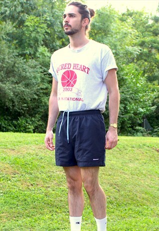 VINTAGE 90S REEBOK SHORTS - RETRO RAVE FESTIVAL - SMALL