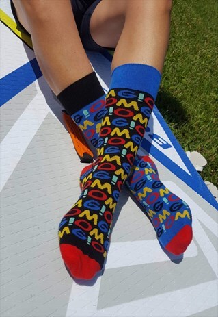OMG OH MY GOD COLOURFUL SOCKS WITH INSCRIPTION
