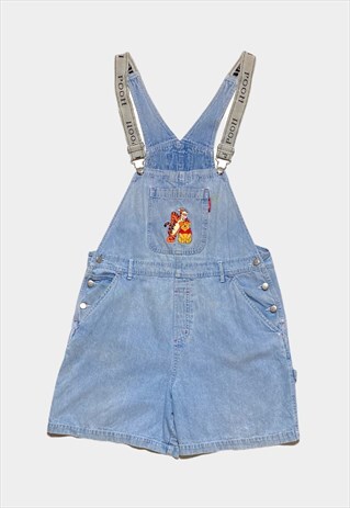 90S VINTAGE WINNIE THE POOH TIGGER DUNGAREES DENIM BLUE