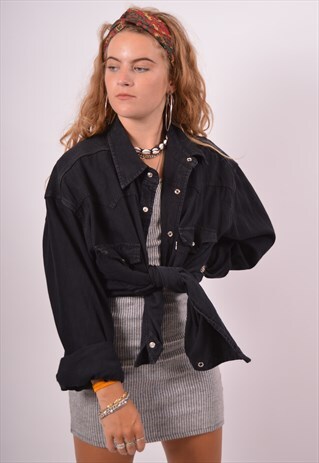 VINTAGE LEVI'S DENIM SHIRT LOOSE FIT BLACK