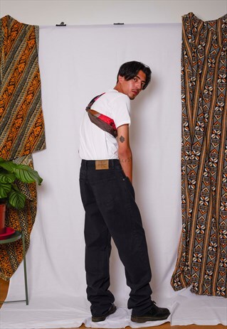 VINTAGE 90S CALVIN KLEIN DENIM BAGGY JEANS TROUSERS