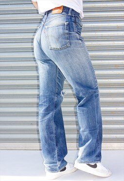 Vintage 90's Distressed Blue 501 Levi Jeans