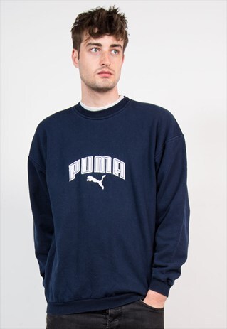 90'S PUMA NAVY SPORTS SWEATSHIRT