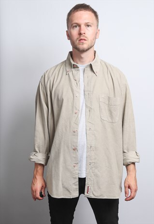 VINTAGE CORDUROY SHIRT BEIGE