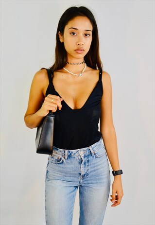 VINTAGE 90'S Y2K LACE CAMI STRAPPY TOP