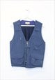 Vintage Musshu vest in blue. Best fits M