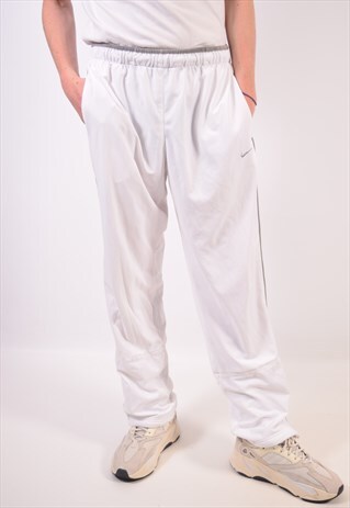 VINTAGE NIKE TRACKSUIT TROUSERS WHITE