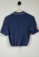 UPCYCLED VINTAGE RALPH LAUREN CROP POLO SHIRT SIZE 8-10