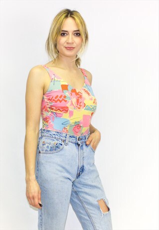 90'S COTTON BACKLESS BODYSUIT