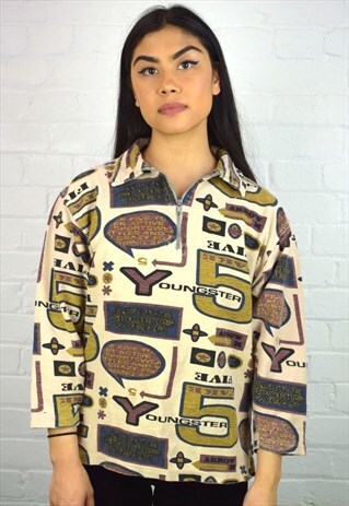 VINTAGE 90'S 1/4 ZIP SWEATSHIRT