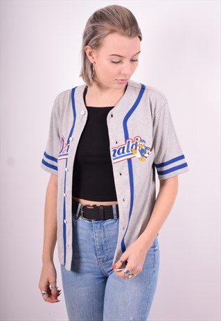 DIESEL WOMENS VINTAGE DONALD JERSEY MEDIUM GREY 90'S