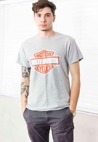 VINTAGE HARLEY-DAVIDSON T-SHIRT LOGO 90S X 6.0