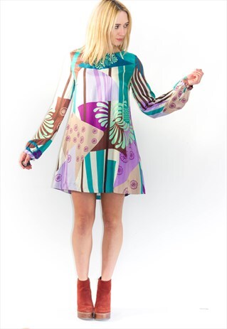 PURE SILK DESIGNER SHIFT DRESS