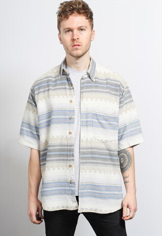 VINTAGE AZTEC PATTERNED SHIRT