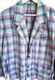 VINTAGE CHECK SUMMER BLAZER IN PASTEL TONES