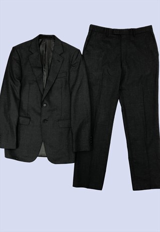 CHARCOAL GREY 2PCS SLIM FIT JACKET TROUSER OCCASION SUIT